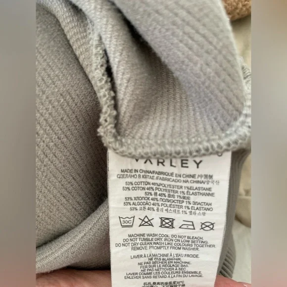 Varley Vine Half Zip Pullover grey size XL extra large - Picture 6 of 6